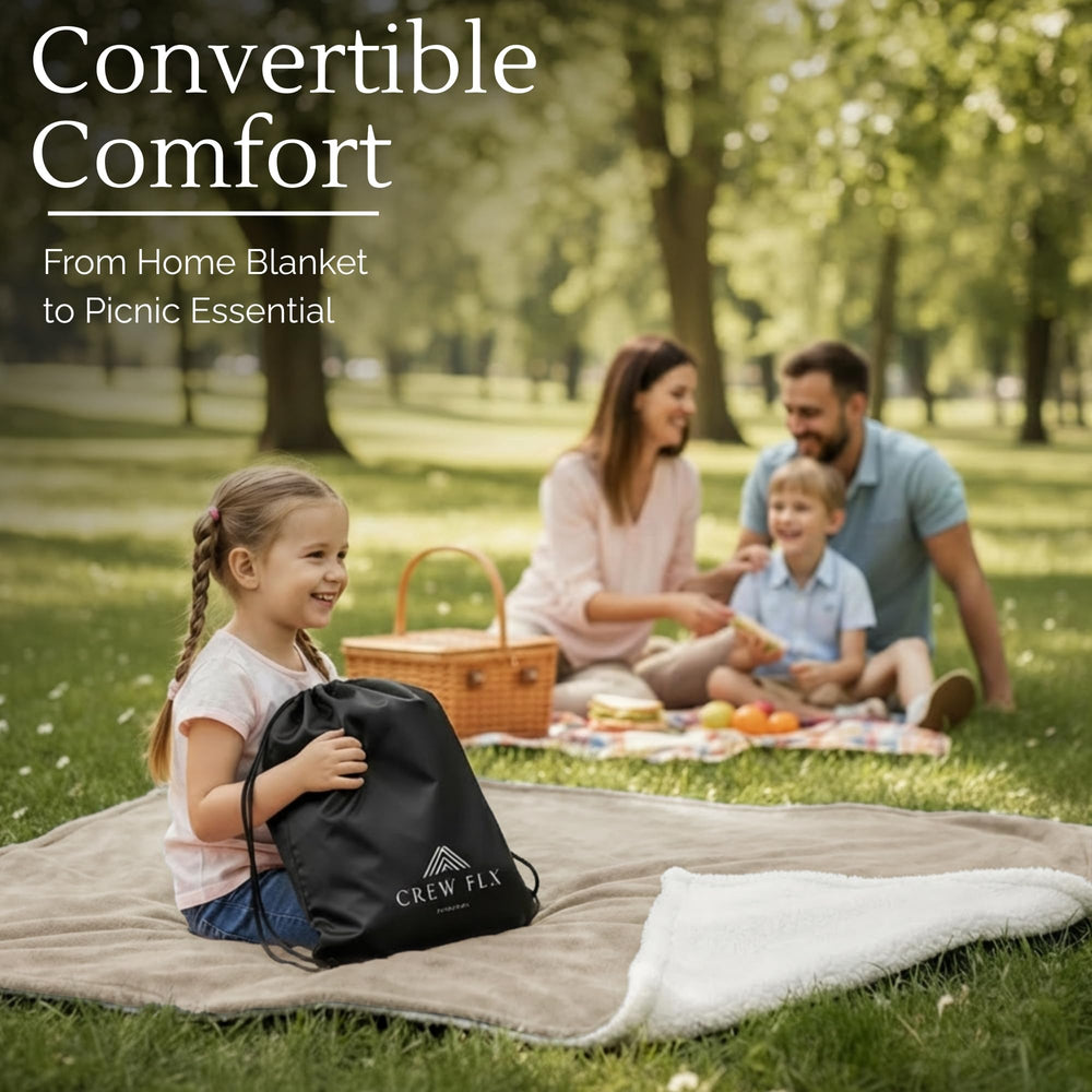 CREW FLX carry bag travel-ready—easy packing for camping or road trips