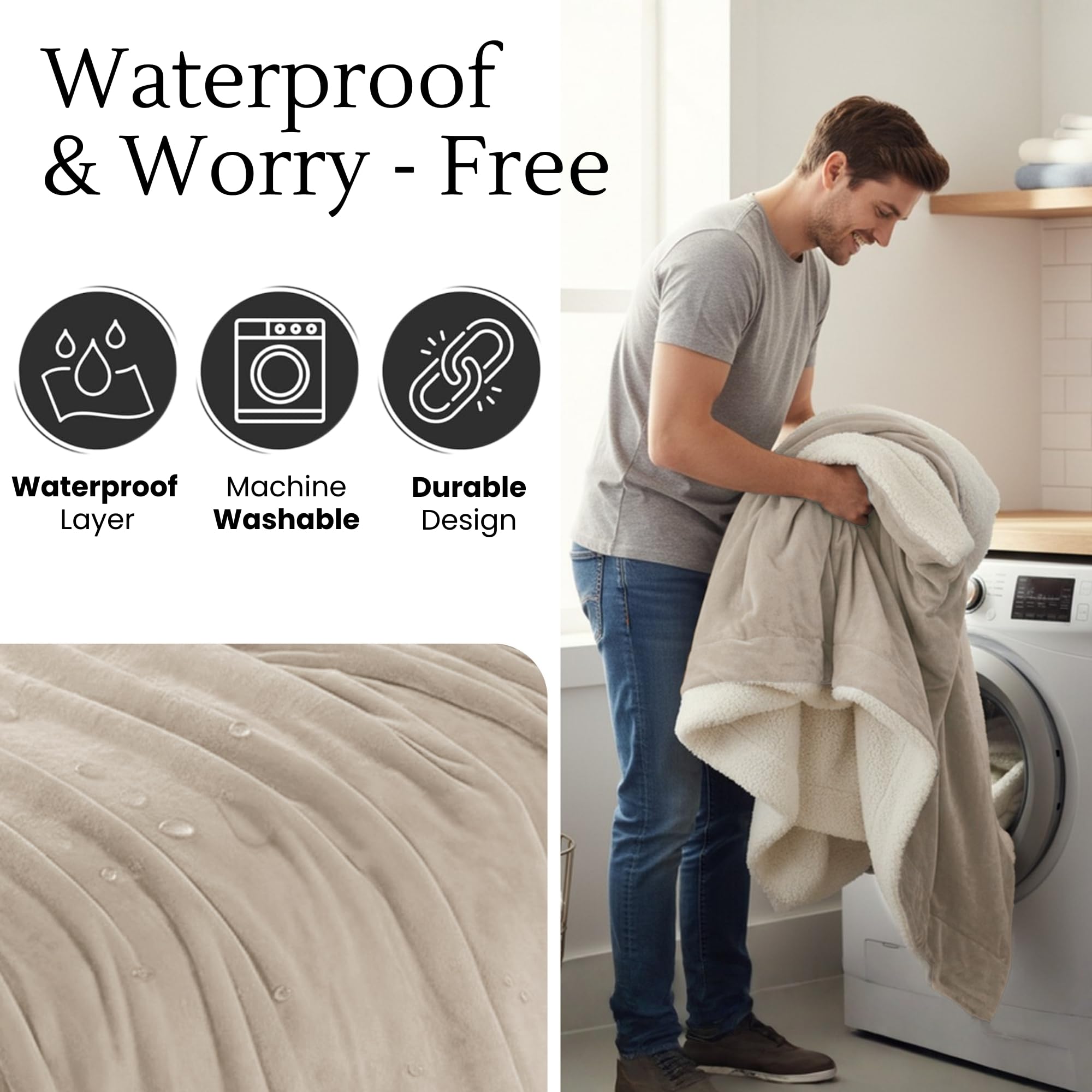 CREW FLX kids nap scenario—cozy warmth and spill protection