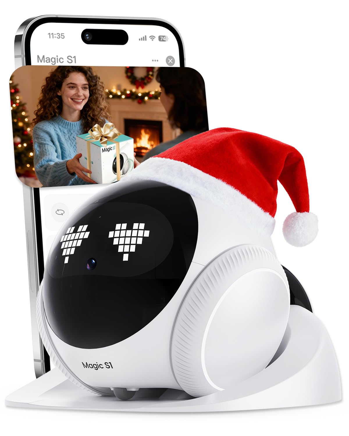 Crigge Magic S1 360-view patrols the home for pet safety and family monitoring.