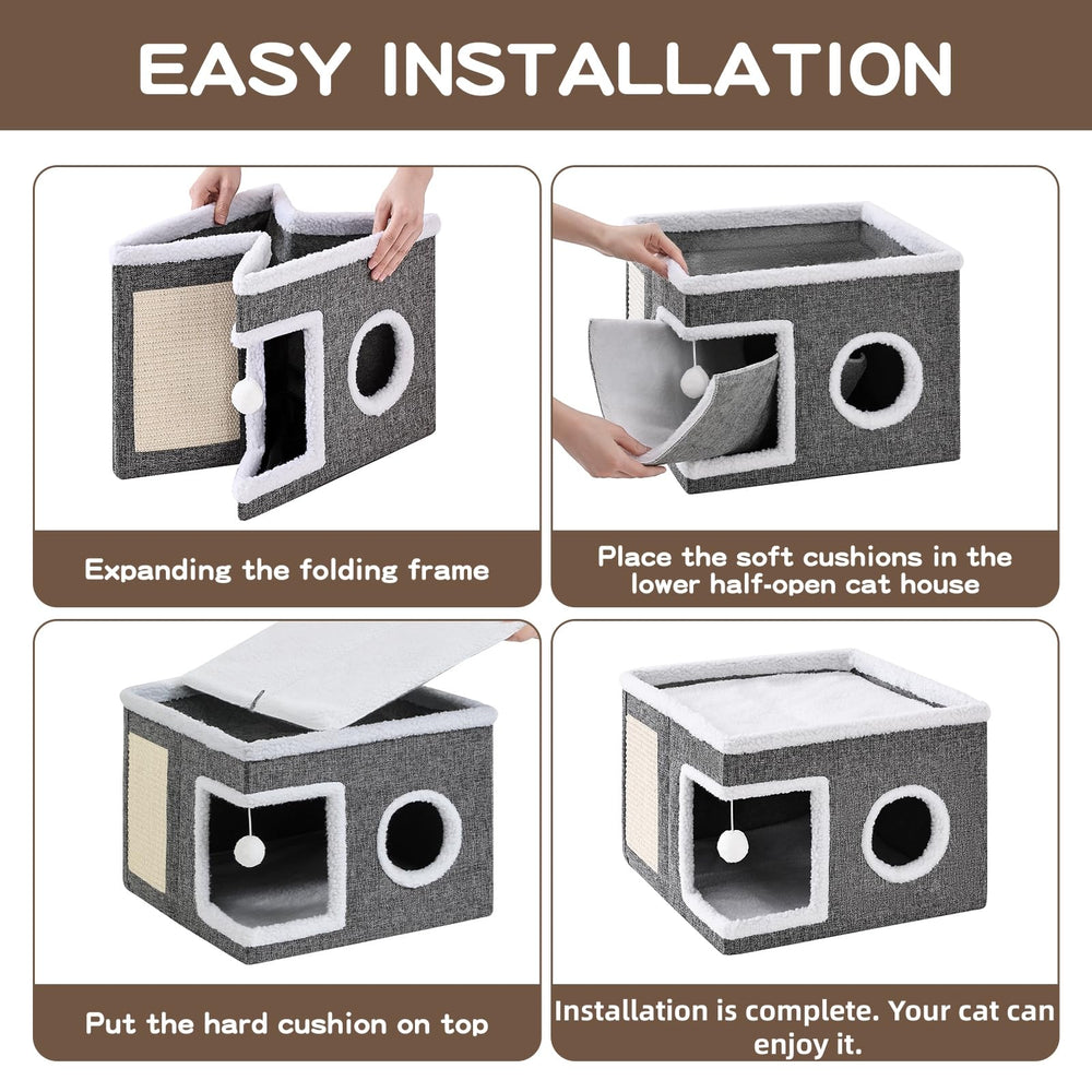 Crispedia cat bed indoor-outdoor portability suits apartments and sheltered patios.