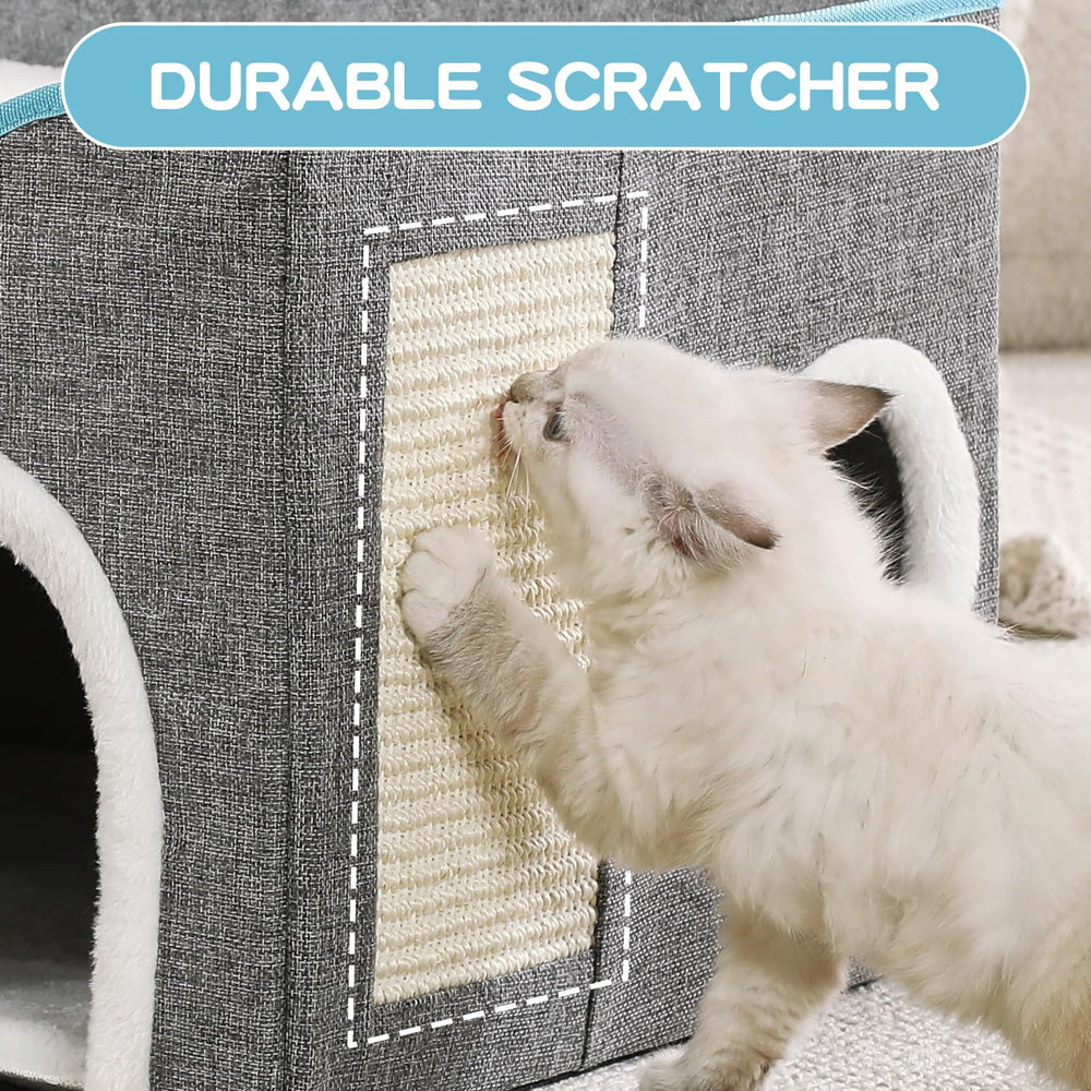 Crispedia cat bed suitable for indoor-outdoor use in grey