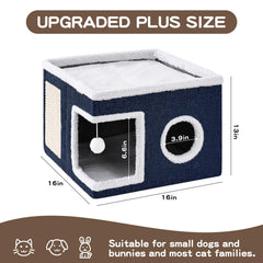 Crispedia cat bed reversible cushions offer seasonally comfortable lounging