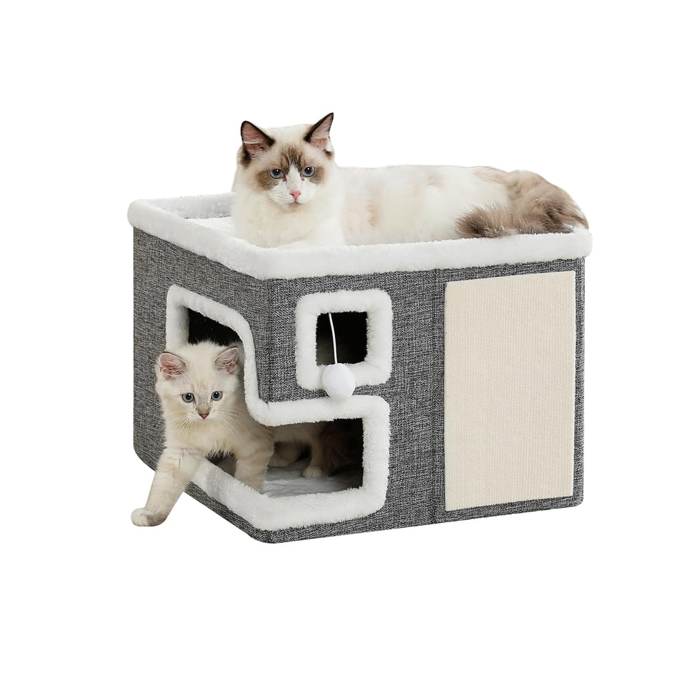 Crispedia Cat Houses indoor cave bed shows a cozy hidden space for relaxed, secure naps