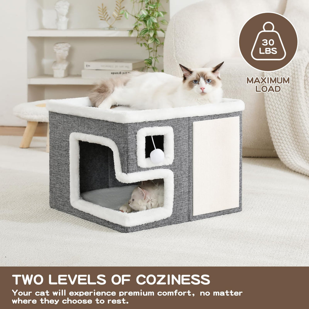 Crispedia Cat Houses large-cat-entry features sturdy, roomy enclosure for bigger cats