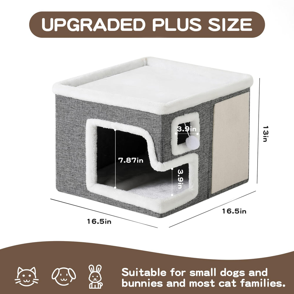 Crispedia Cat Houses modern-kit-bed emphasizes stylish, space-efficient sleeping nook for cats