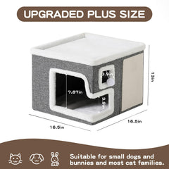 Crispedia Cat Houses modern-kit-bed emphasizes stylish, space-efficient sleeping nook for cats