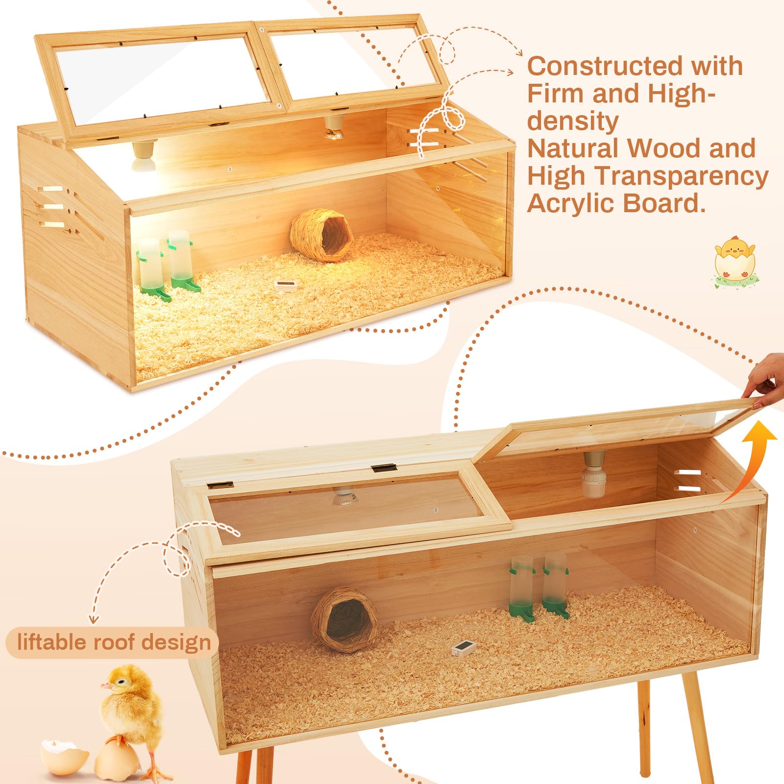 CroBlissful acrylic panel view for clear monitoring of pets