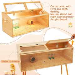 CroBlissful acrylic panel view for clear monitoring of pets
