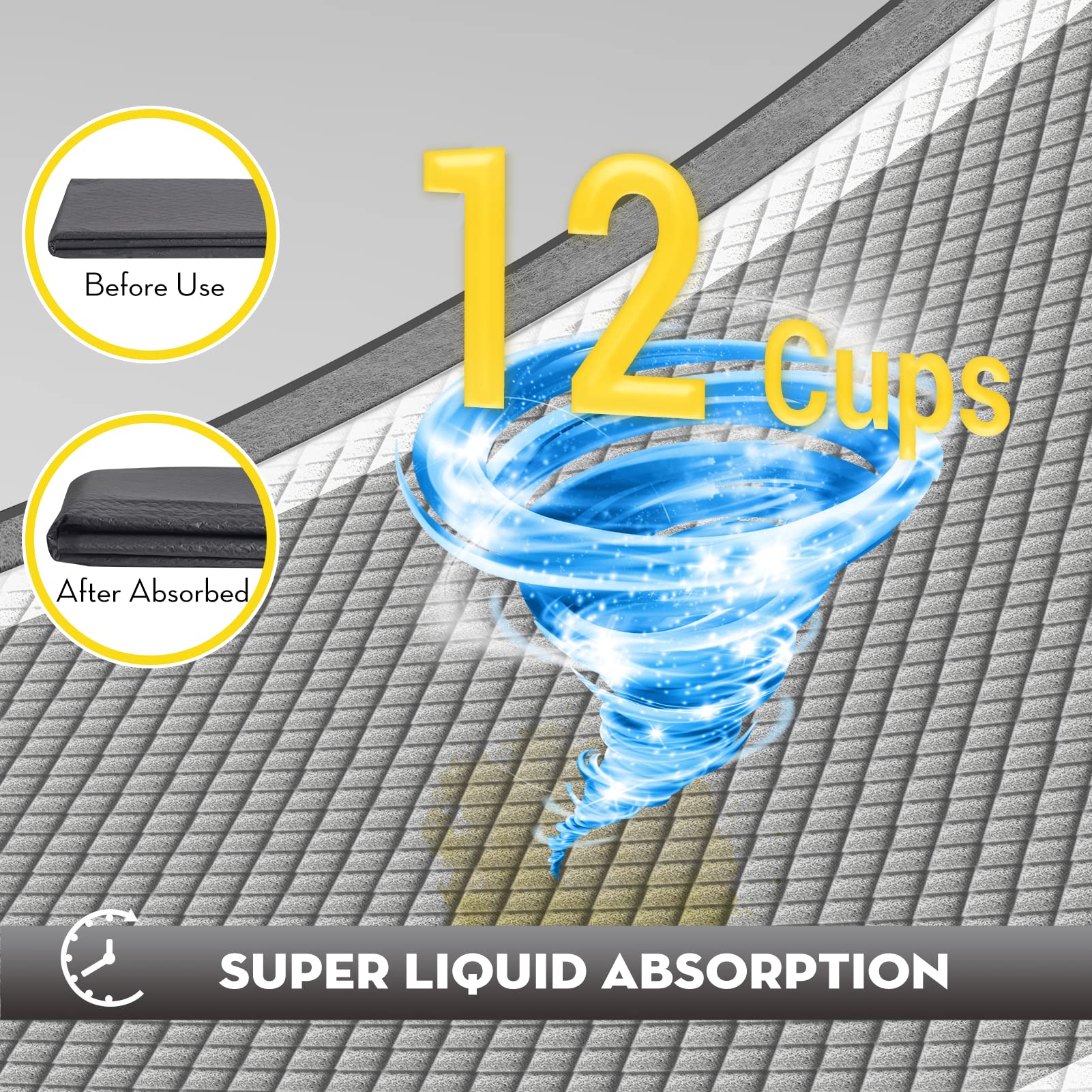 Croci 3D diamond-quilting texture shows rapid moisture absorption and quick drying.