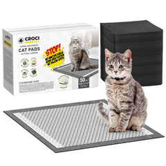 Croci cat pads Breeze-system odor-control in action for a fresher litter area.
