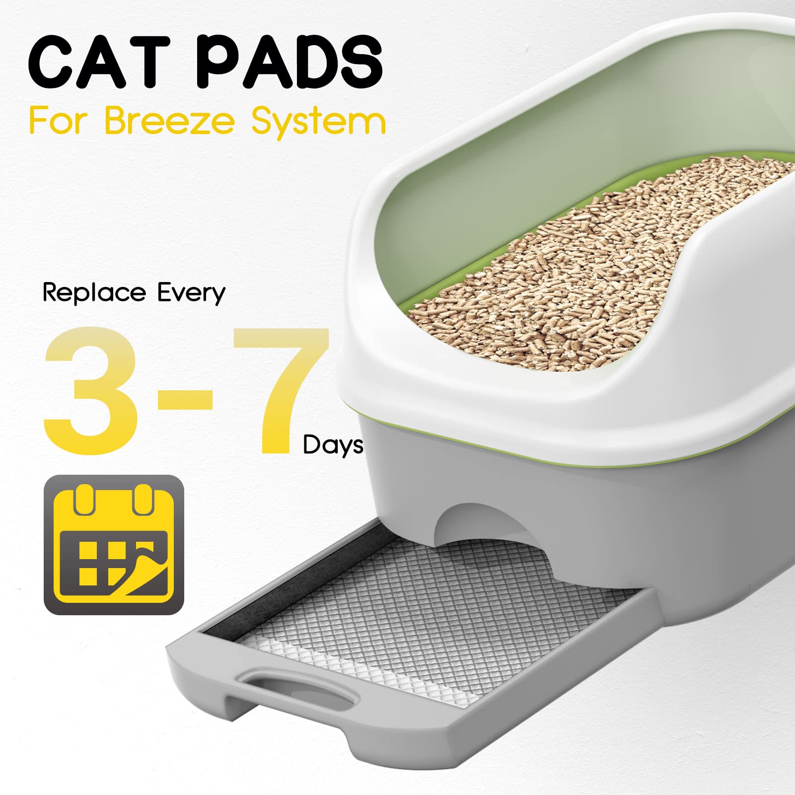 Croci cat pads bottom film prevents leaks and keeps litter dry.
