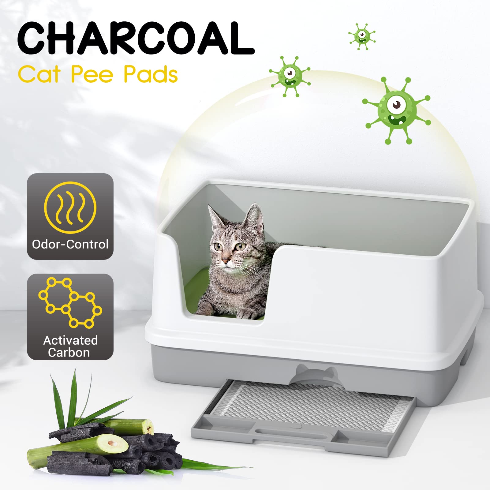 Croci cat pads highlight 3D diamond quilting for rapid moisture absorption.