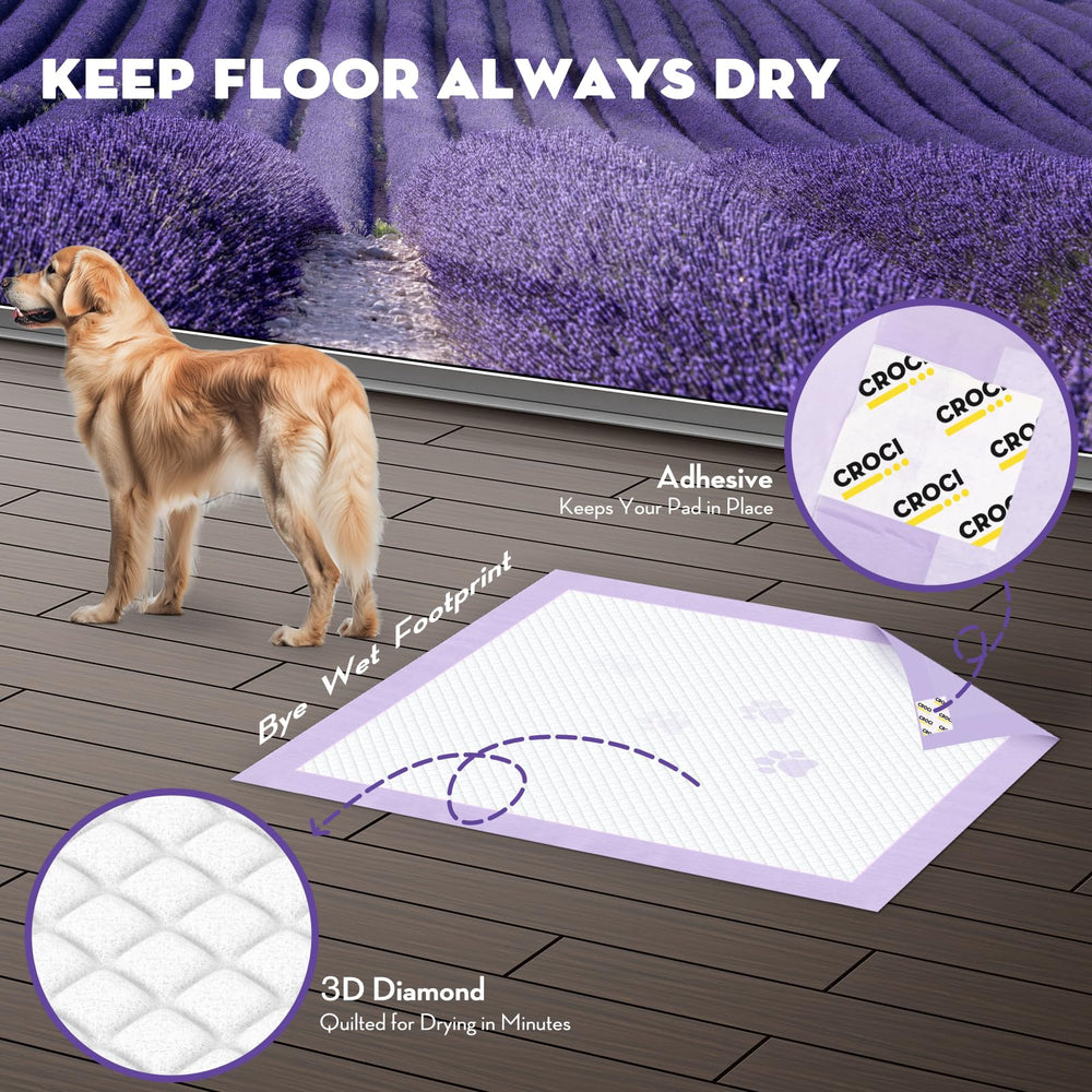Croci pad absorbent core forms gel to trap moisture at center