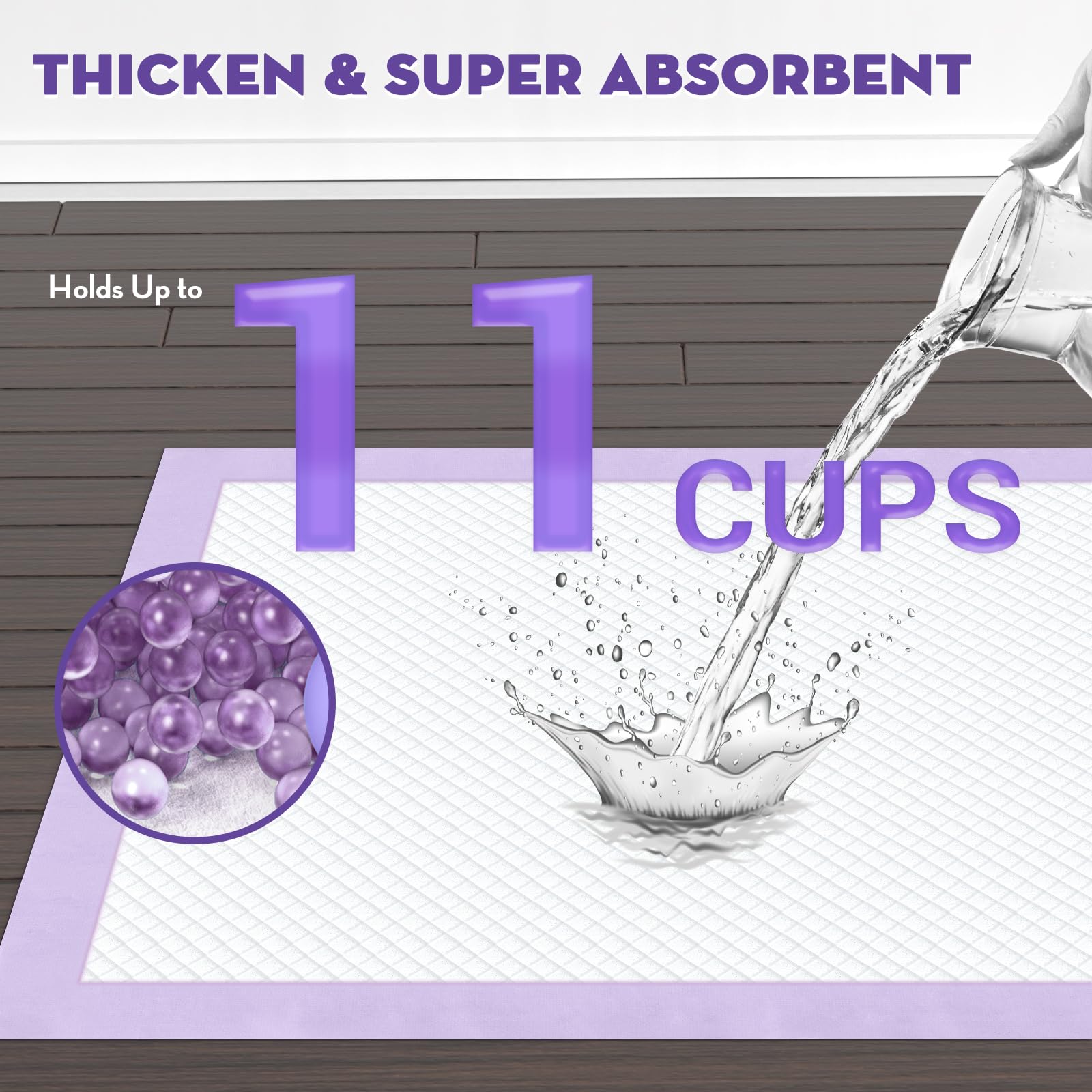 Croci pad quick-dry top layer keeps surfaces dry between changes