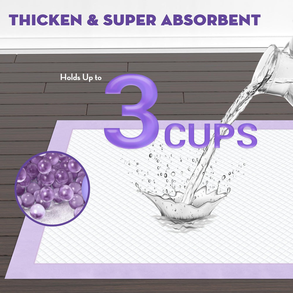 Croci puppy pads leak-proof backing locks moisture to protect floors.