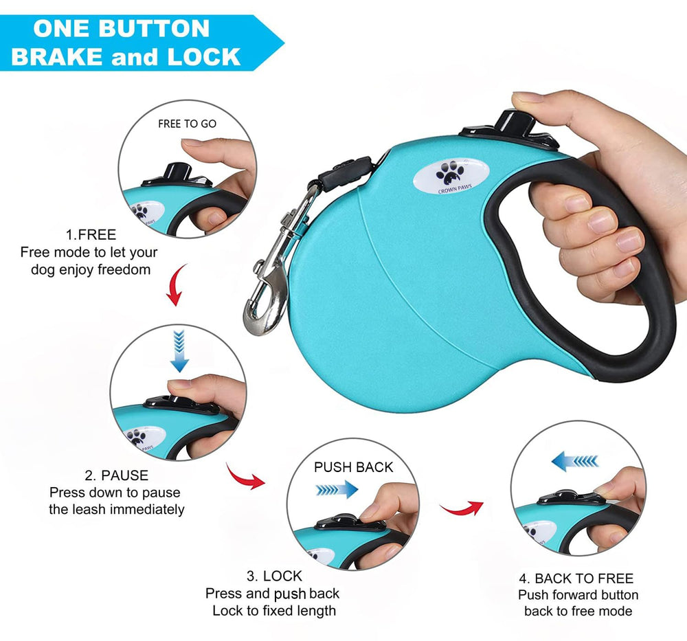 CROWN PAWS ergonomic soft-grip handle for comfortable all-day walking.