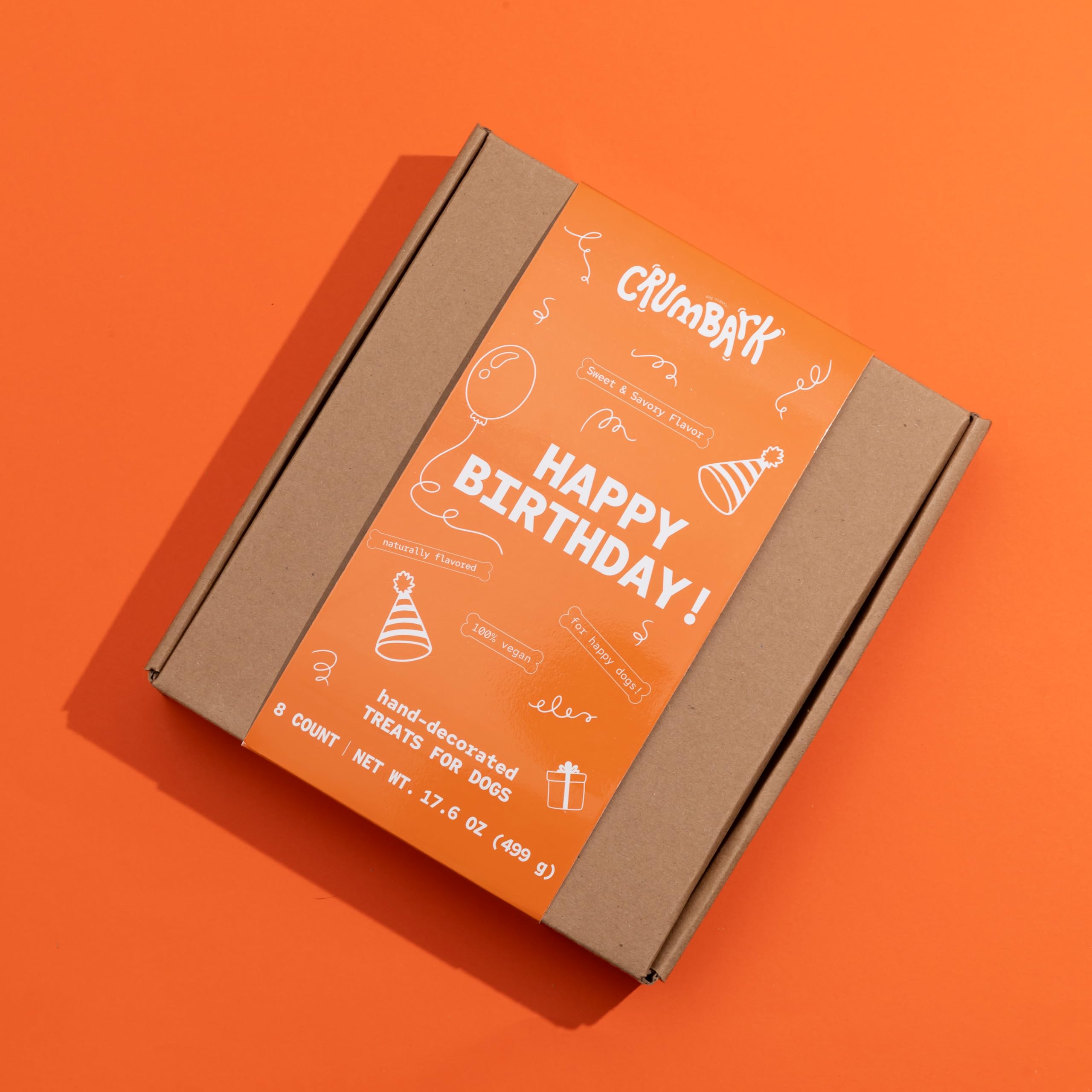 CRUMBARK 8-pack cookies inside a gift box ready for gifting or shipping