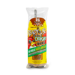 C&S Peanut Delight No Melt Suet Log hanging setup attracts woodpeckers and chickadees.