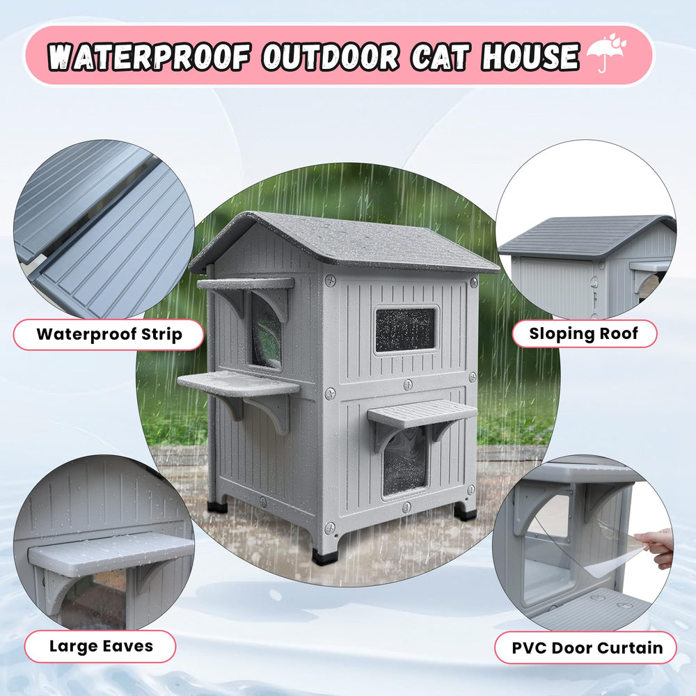 CSQOO porch barn use promotes safe shelter for outdoor cats.