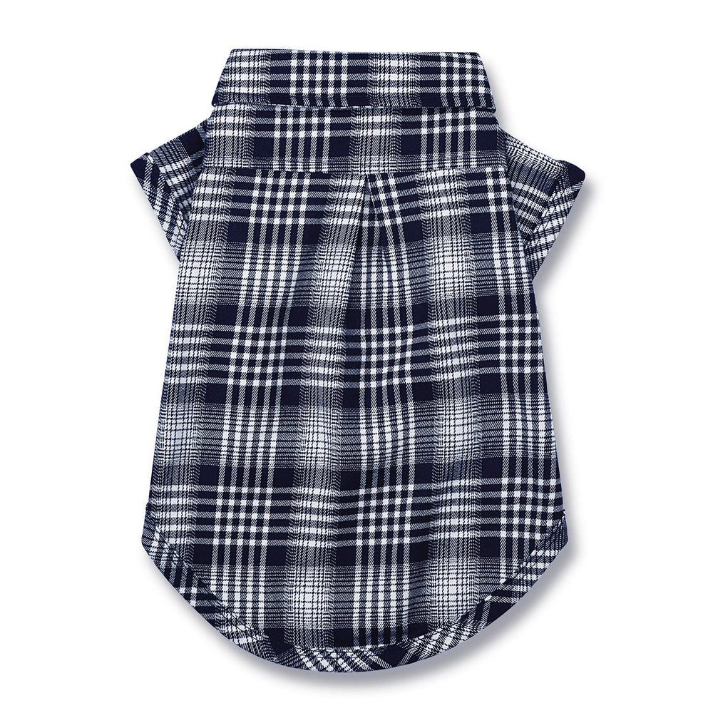 CtilFelix dog shirt plaid blue XL back view ready for daily adventures