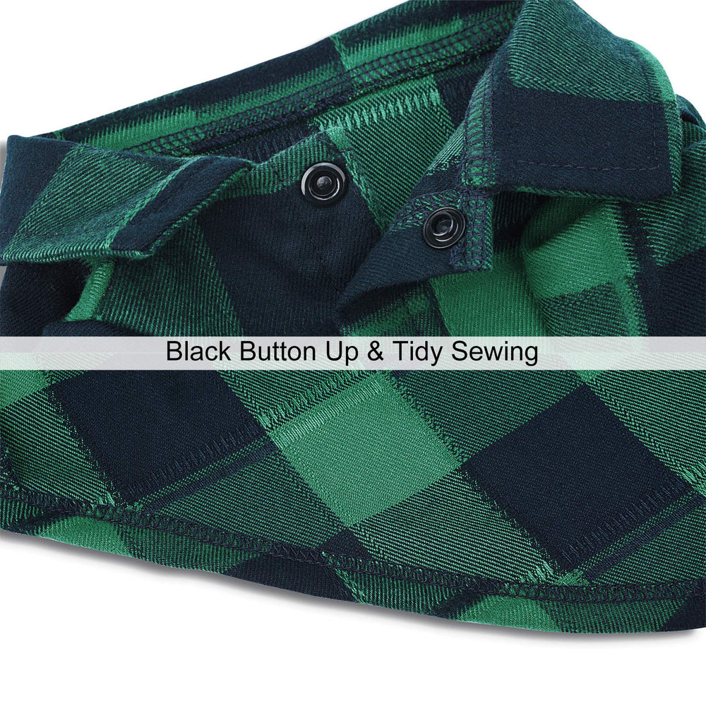 CtilFelix pet clothes plaid grid pattern for cozy everyday wear.
