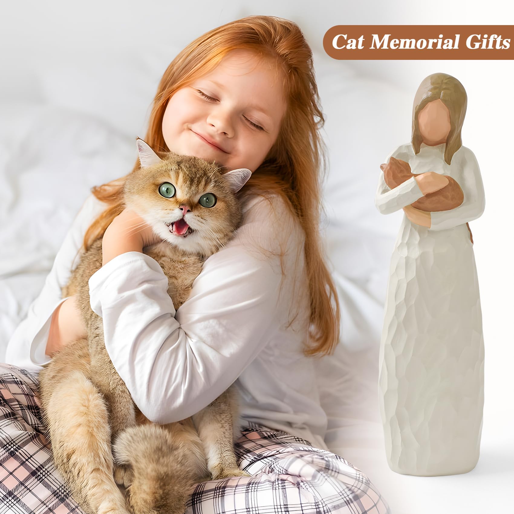 Cuayaes cat-mom-in-gown sculpture highlighting friendship and loyalty for cat lovers