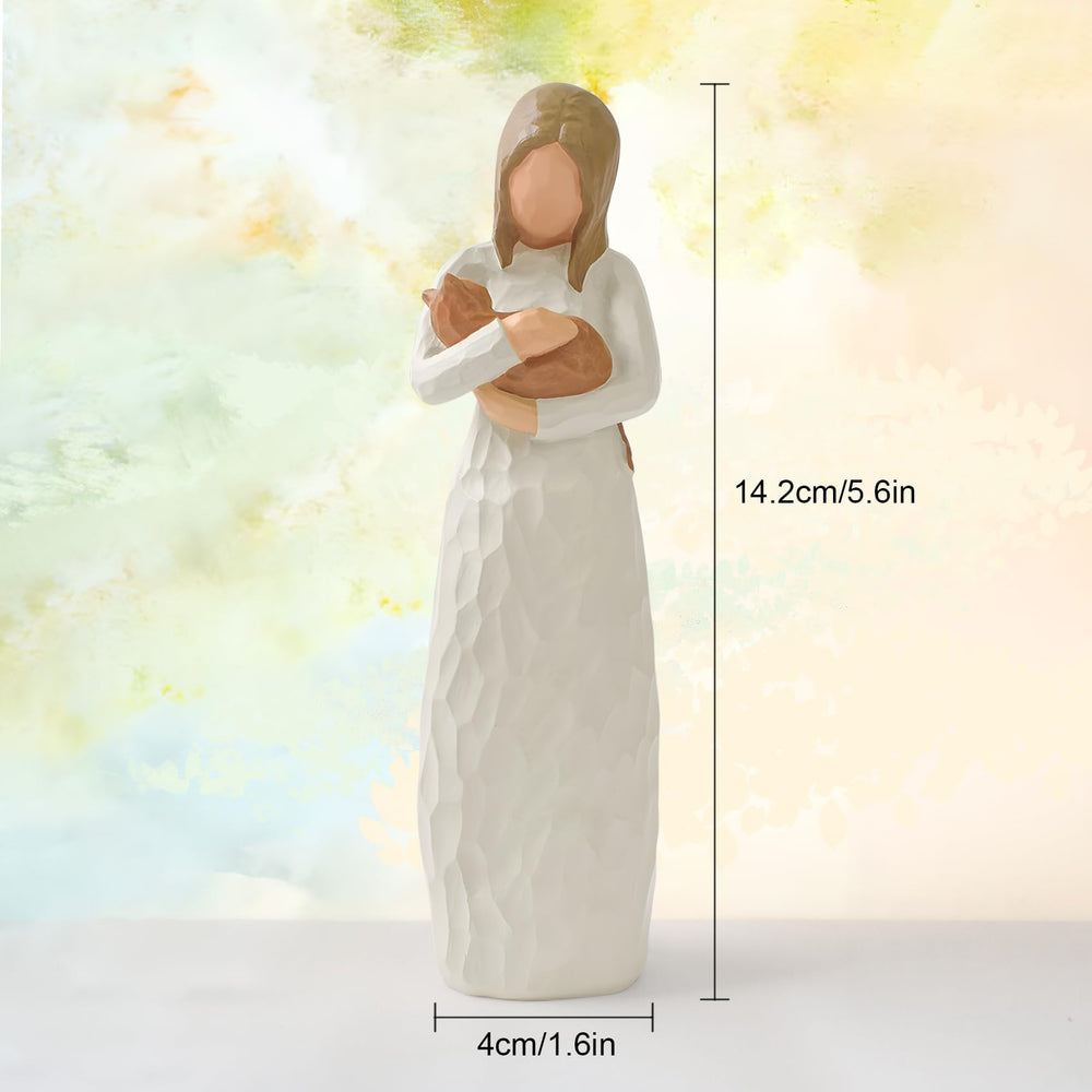 Cuayaes soft-toned display piece for cat-lover decor and memories
