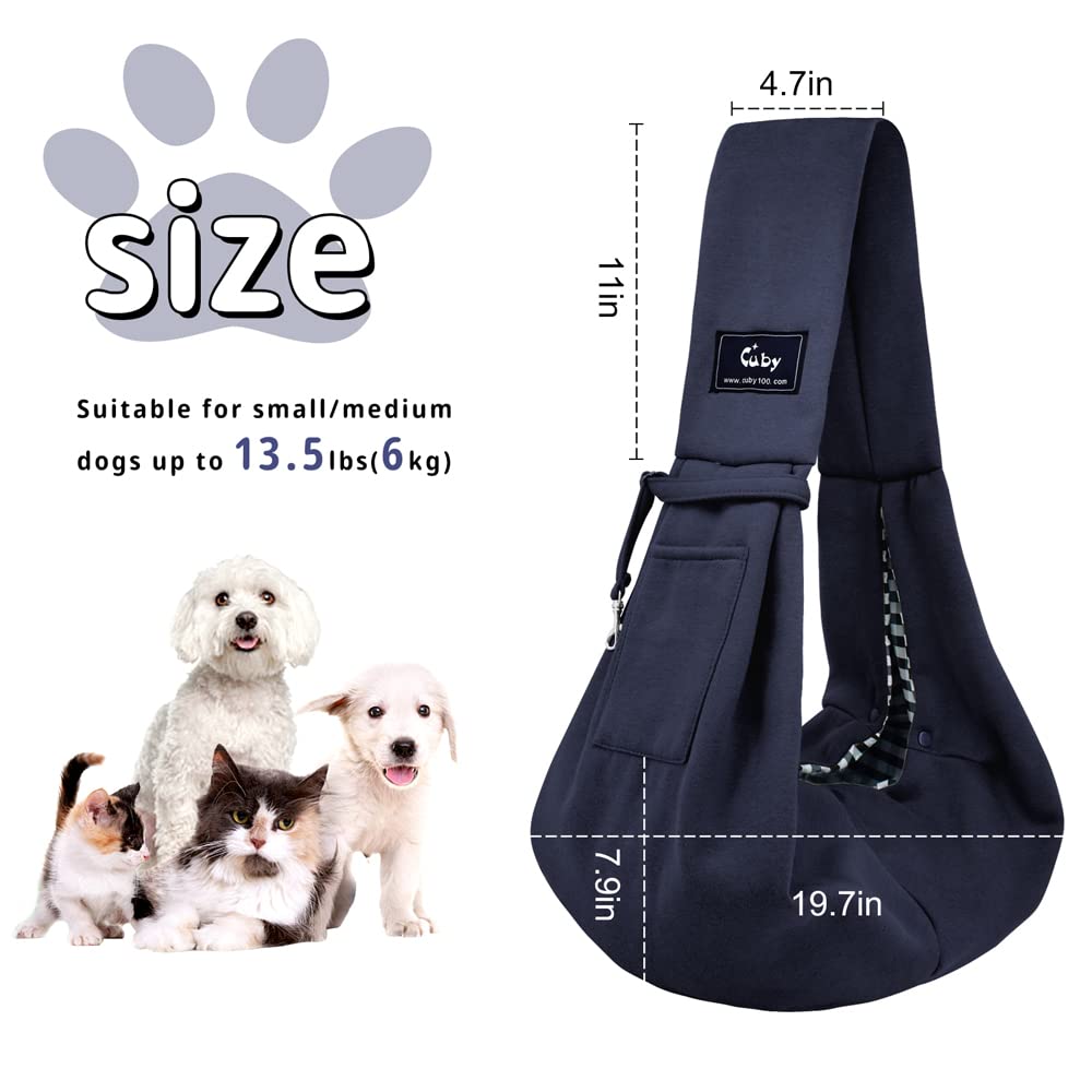 CUBY pocket-closeup highlights large storage for essentials during walks.