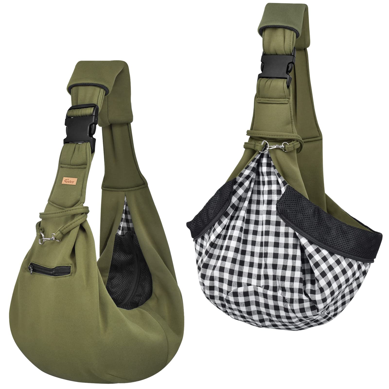 CUBY sling carrier supports up to 15 lbs for small pets