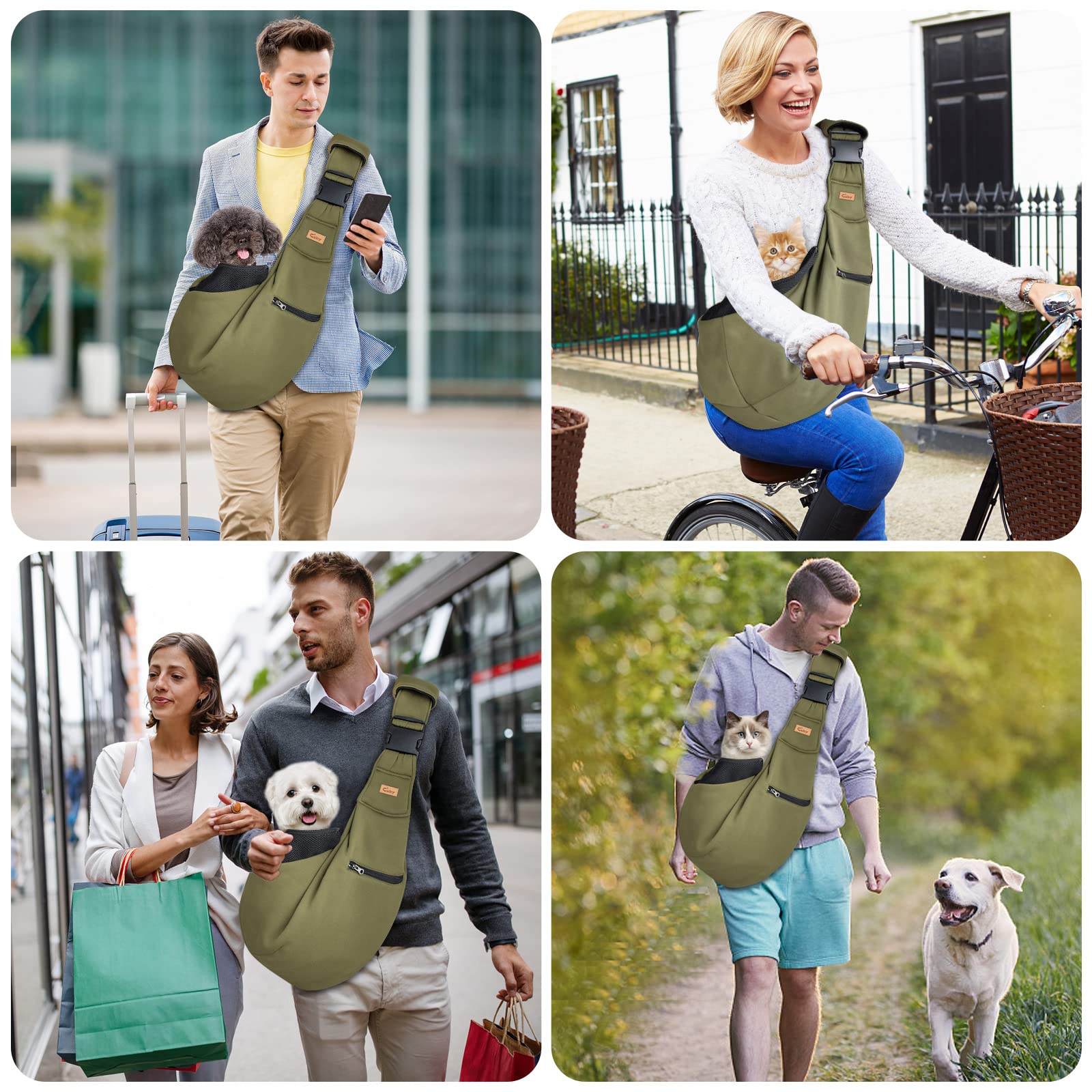 CUBY sling carrier adjustable harness offers a customizable secure fit