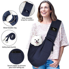 Cuby sling carrier adjustable strap highlights customizable fit for long walks