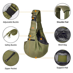 CUBY sling carrier large pockets keep essentials accessible on walks