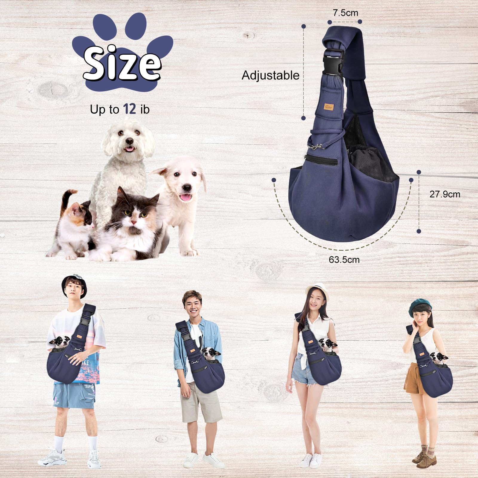 Cuby sling carrier in outdoor use keeping pets close during walks.