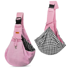 Cuby dog-cat sling carrier soft cotton for comfortable outdoor travel with small pets.