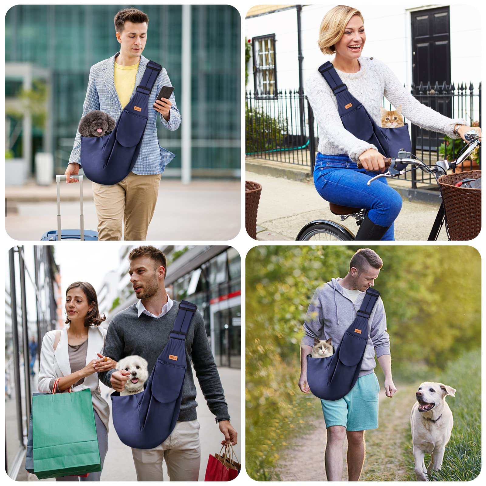 CUBY sling large pockets offer convenient storage for keys and phone