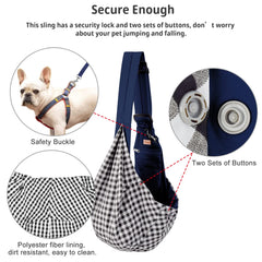 CUBY sling safety hook keeps your pet secure on the move