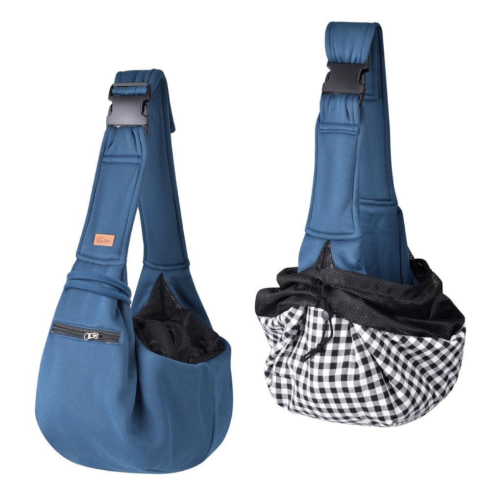CUBY sling carrier storage fold; compact when not in use.
