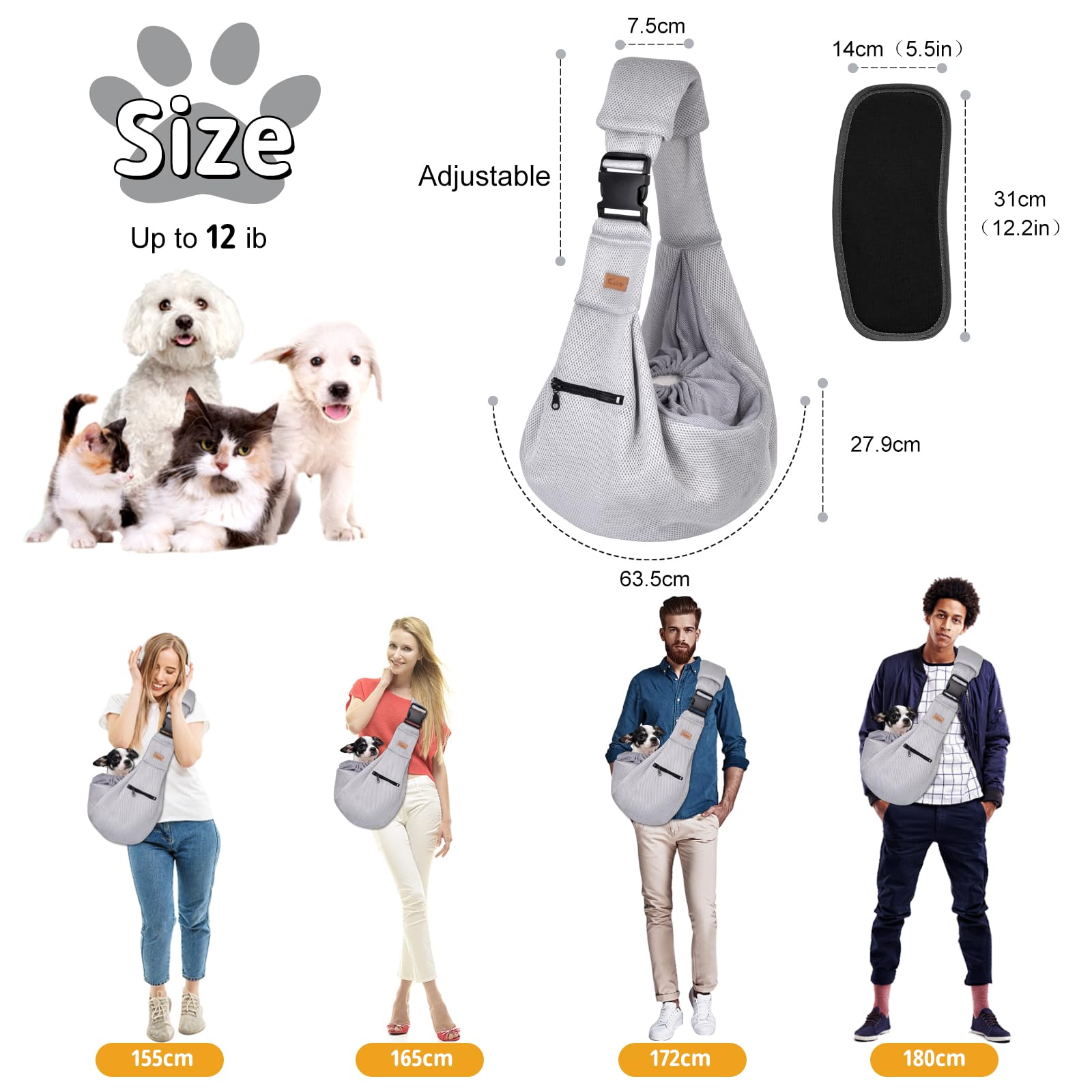 CUBY front handsfree design supports supervision during outings