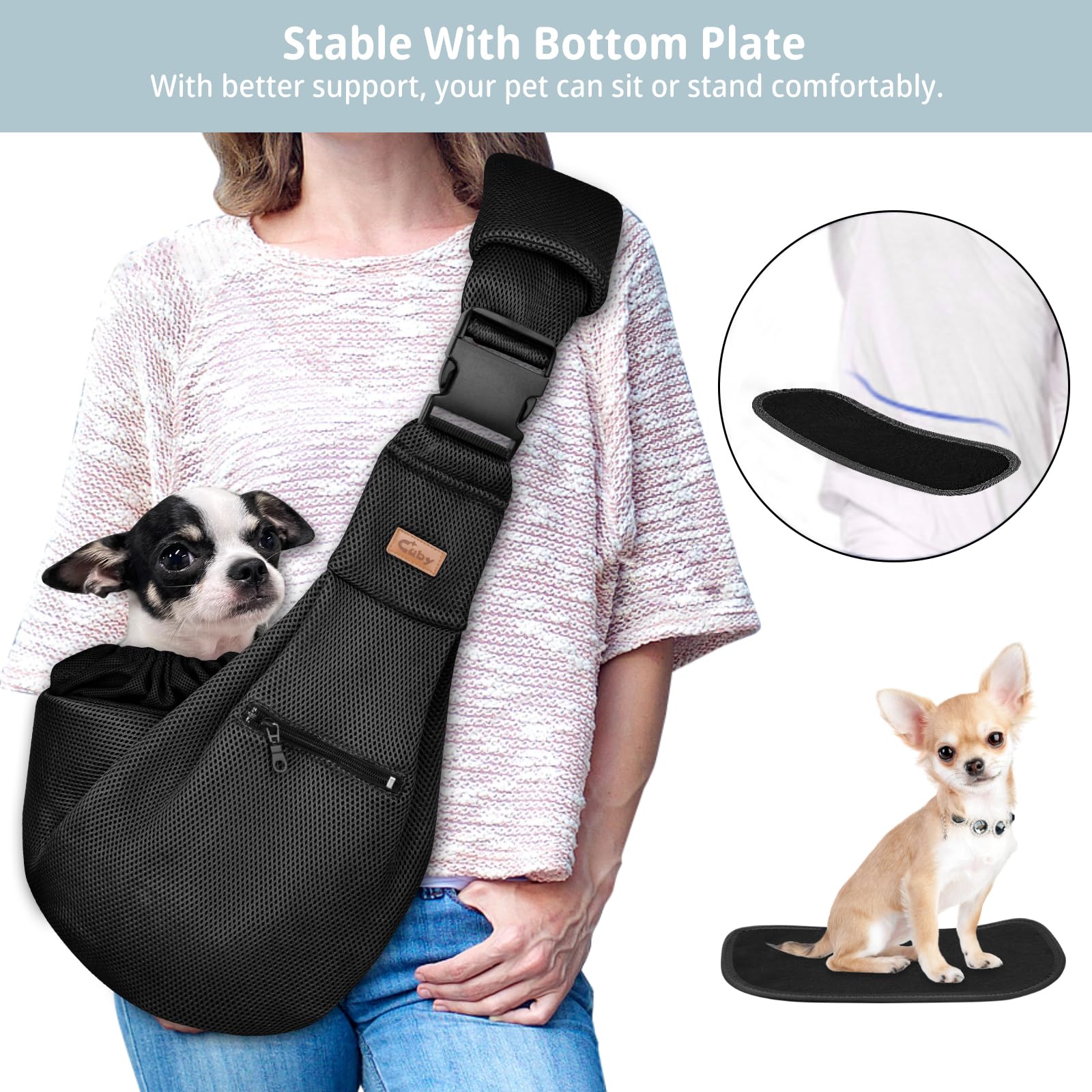 CUBY one-touch-buckle adjustable-click enables quick, secure fit.