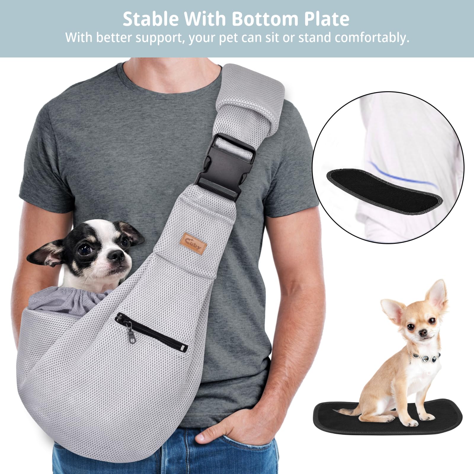CUBY one-touch buckle adjustment allows quick, easy fit customization