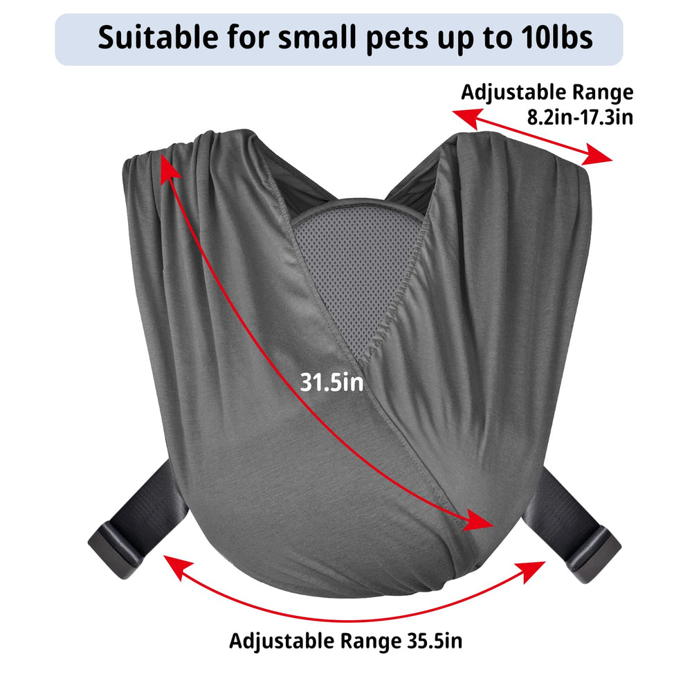 Cuby secure snug fit keeps your pet close without tight pressure
