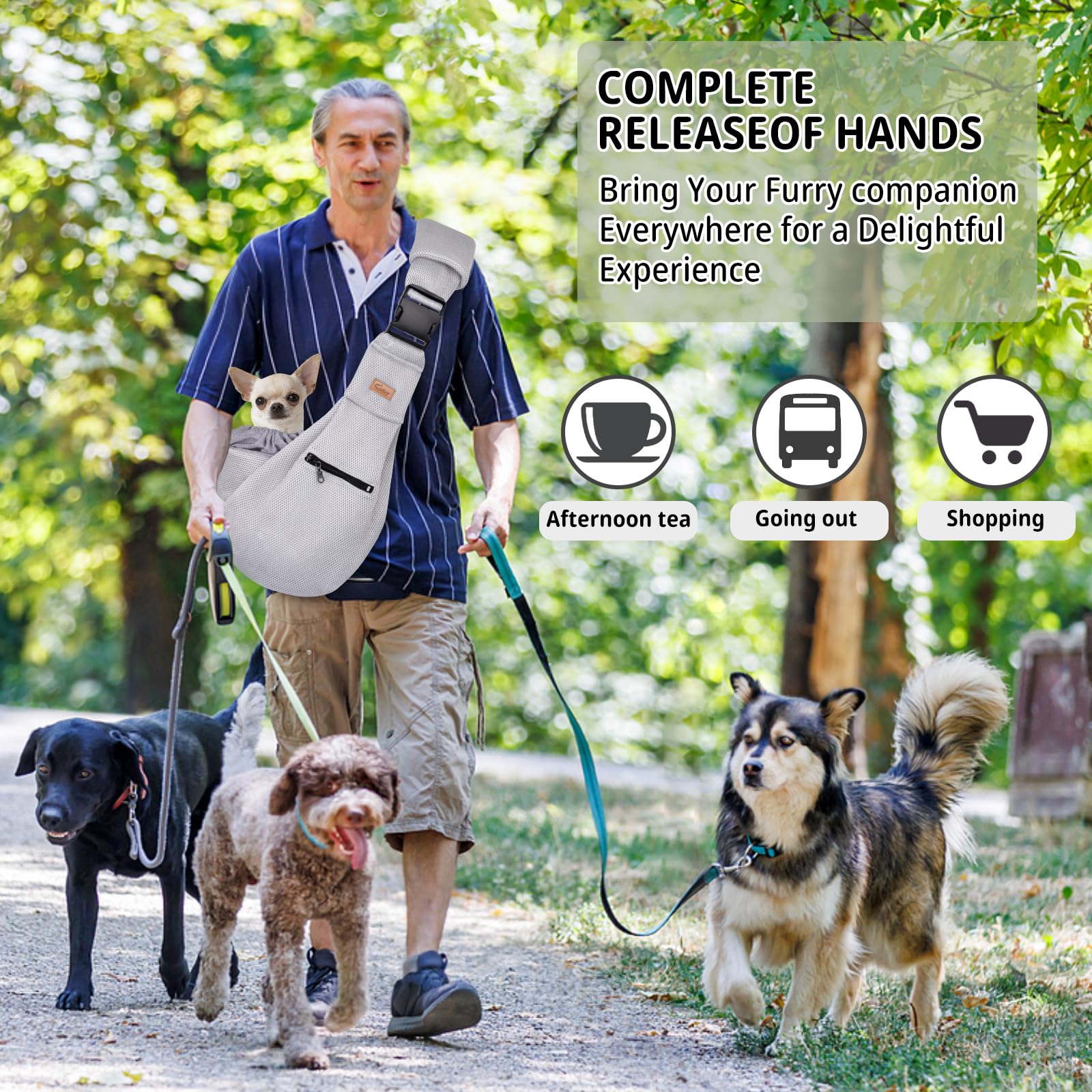 CUBY thickened shoulder pad reduces shoulder strain on long strolls