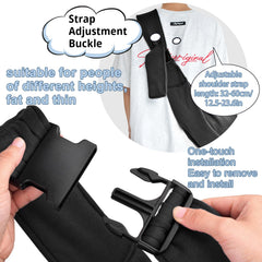 Cuby sling carrier plaid inner lining adds cozy touch for sensitive pets.
