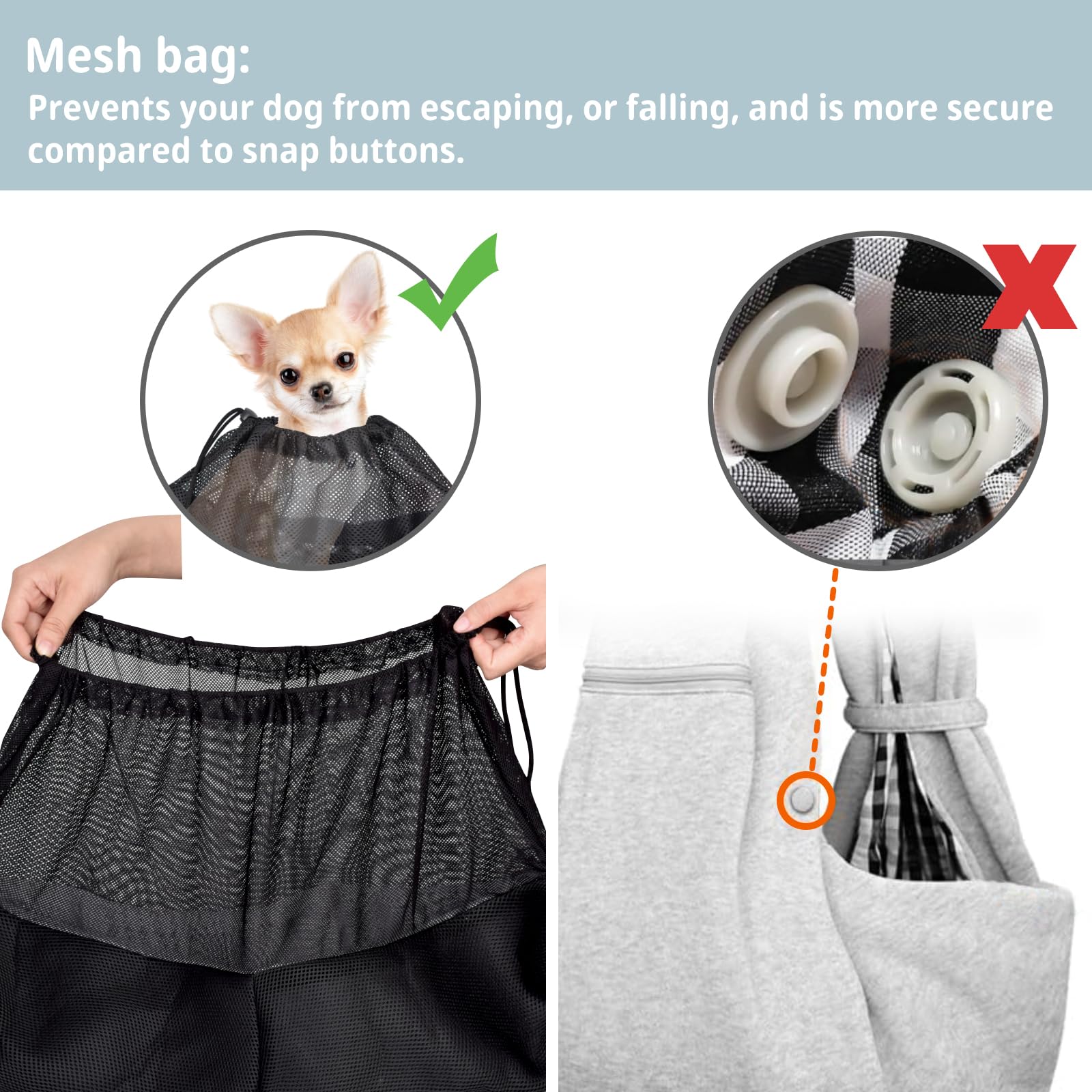 CUBY sling-carrier pockets store essentials while you walk.