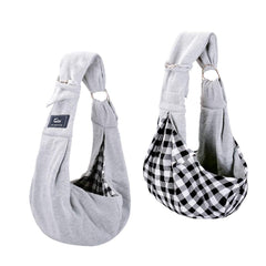 CUBY sling carrier with adjustable shoulder strap for comfortable daily walks.