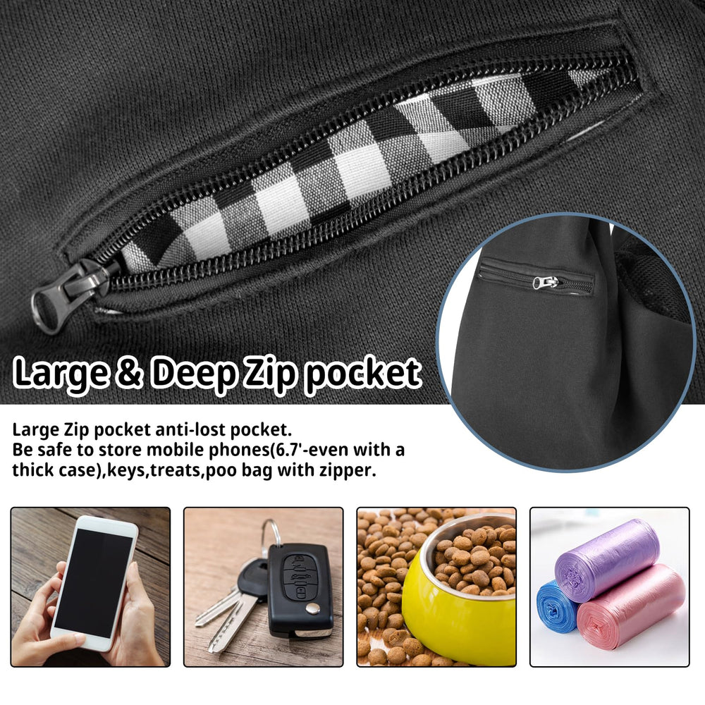 Cuby sling carrier zip pocket stores essentials for hands-free outings.