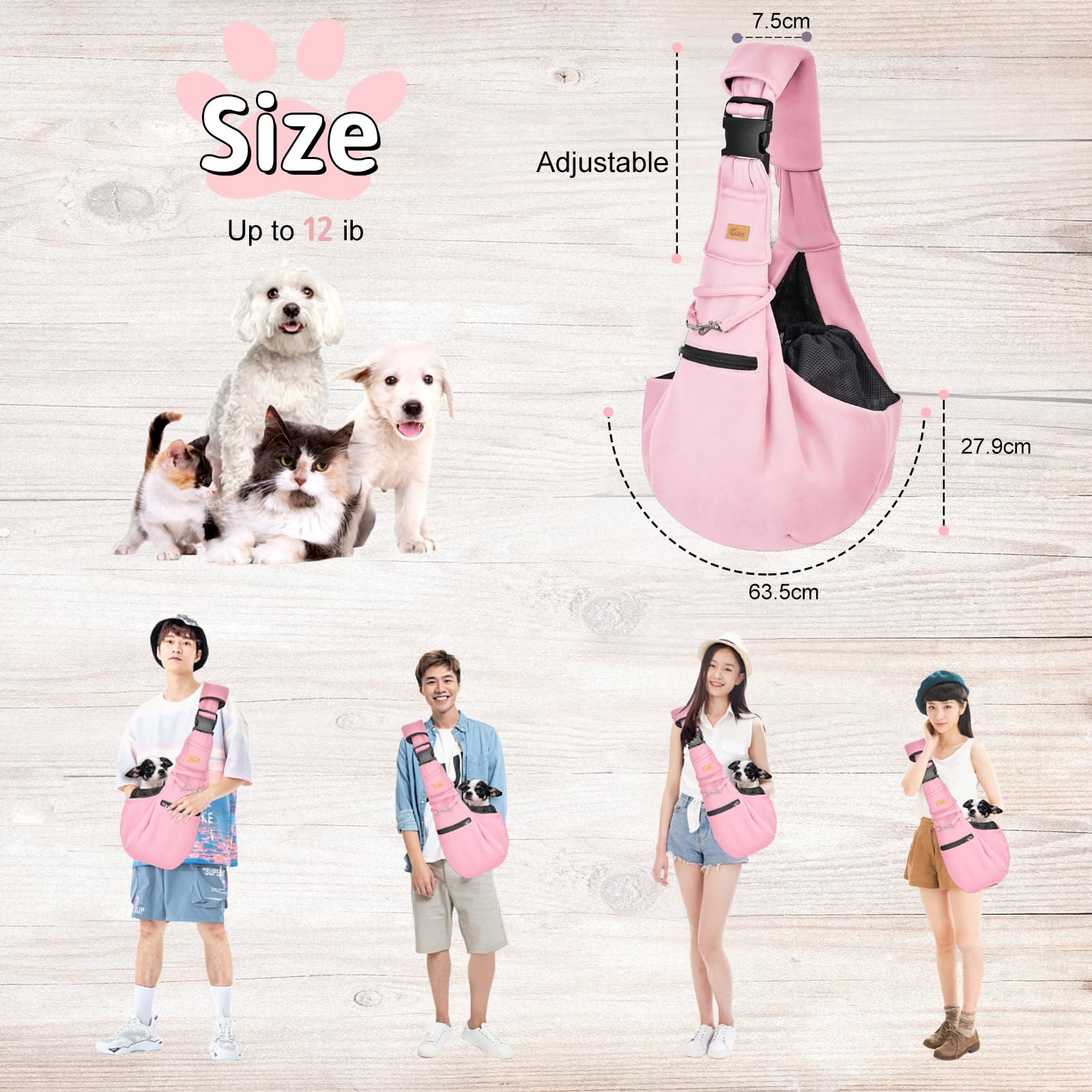 CUBY sizing and capacity guidance for pets up to 15 lbs