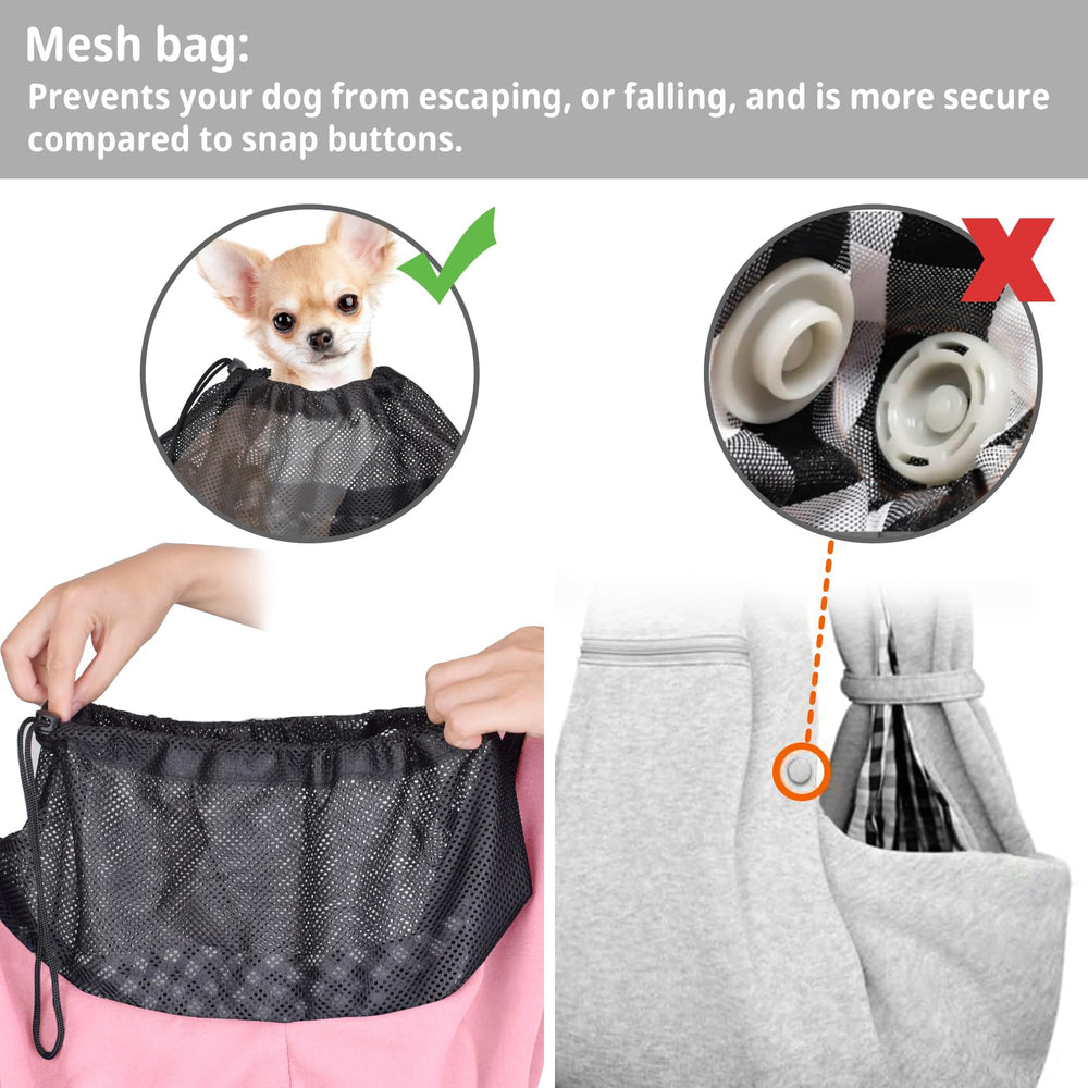 CUBY mesh opening demonstrates breathable design for pets on the go