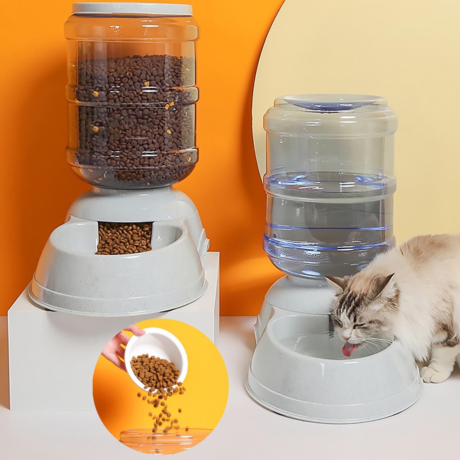 Cucurbita durable-construction image conveys long-term use for daily pet feeding.