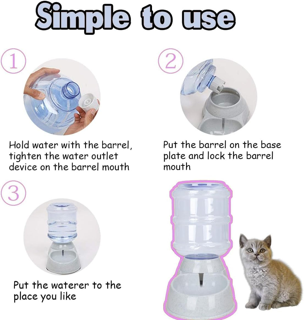 Cucurbita gravity feeder in use by dog or cat demonstrates versatility and convenience